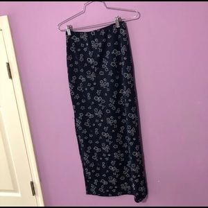 Rave Maxi Skirt with side Slits Size m